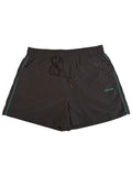 Green Side-Stripe Ash Shorts