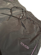 Pantalones Ceniza con Raya Lateral Morada