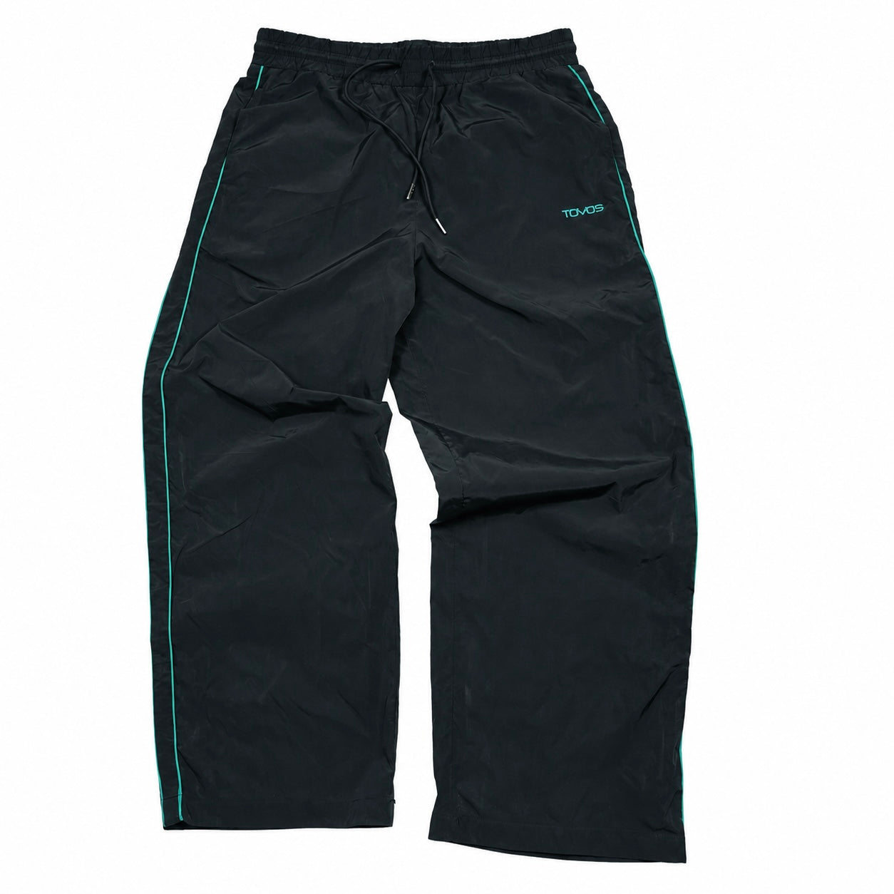Green Side-Stripe Ash Pants